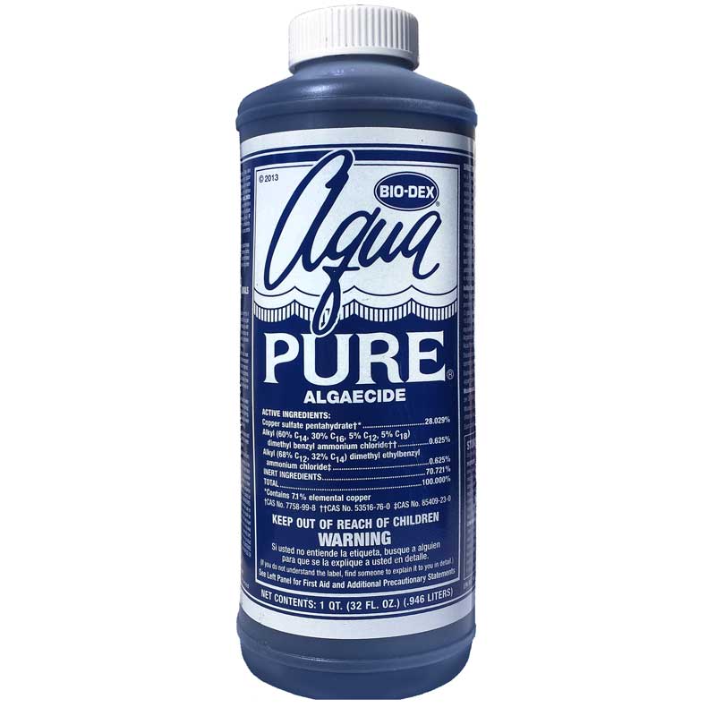 Bio-Dex Aqua Pure Algaecide, 1 Quart Bottle, 12/Case | AP132