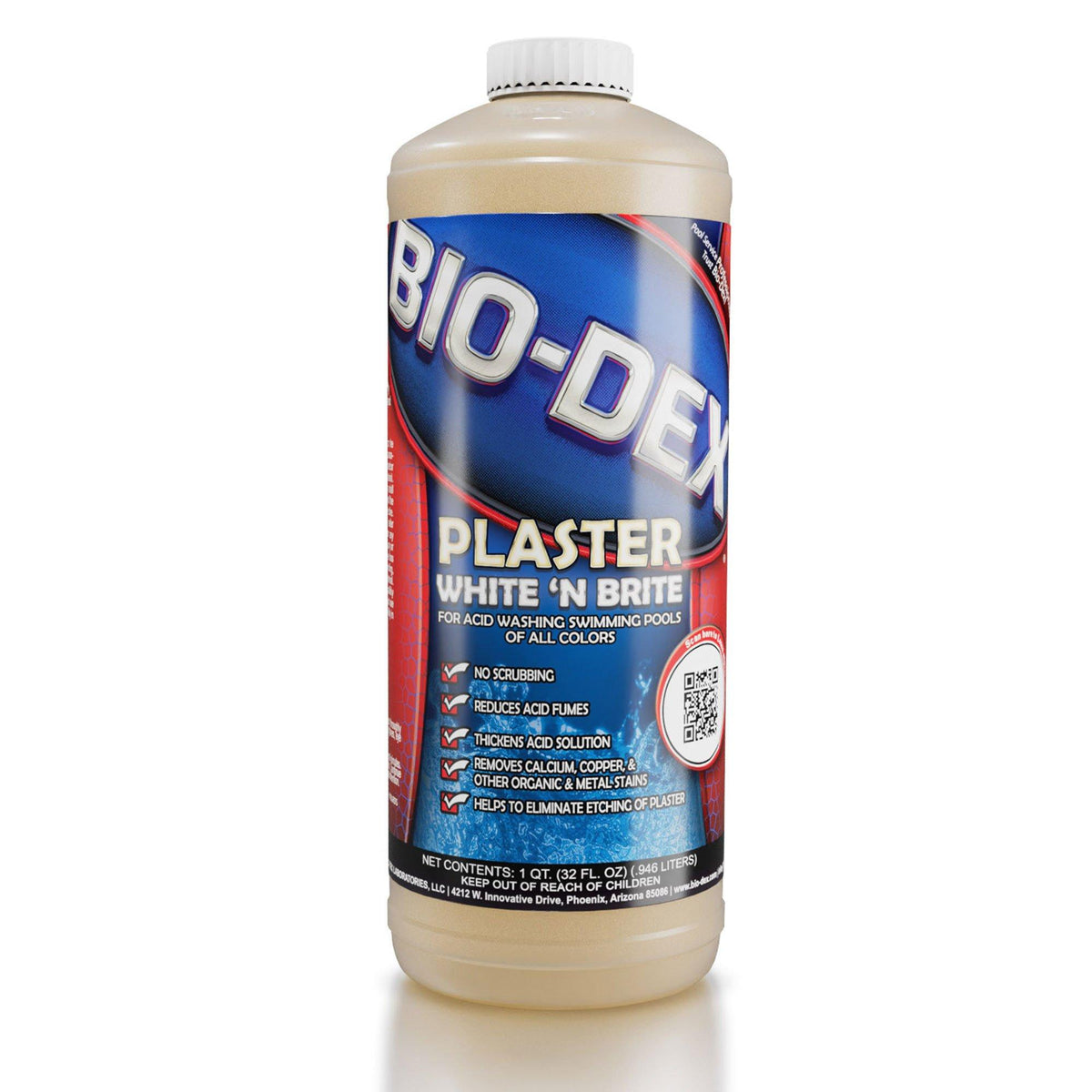 Bio-Dex Plaster White N Brite, 1 qt, model PWB32