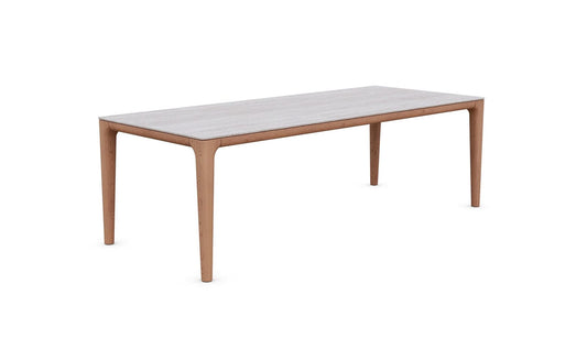 Boca 87" Dining Table Top, Travertine Stone