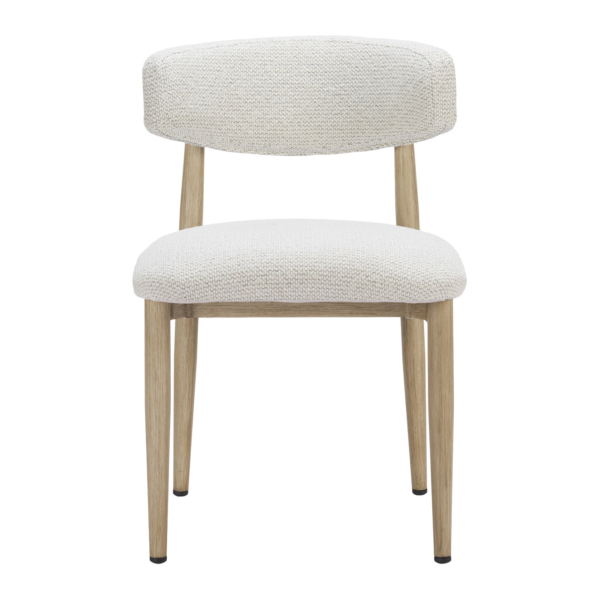 Bege Outdoor Patio Dining Chair, White