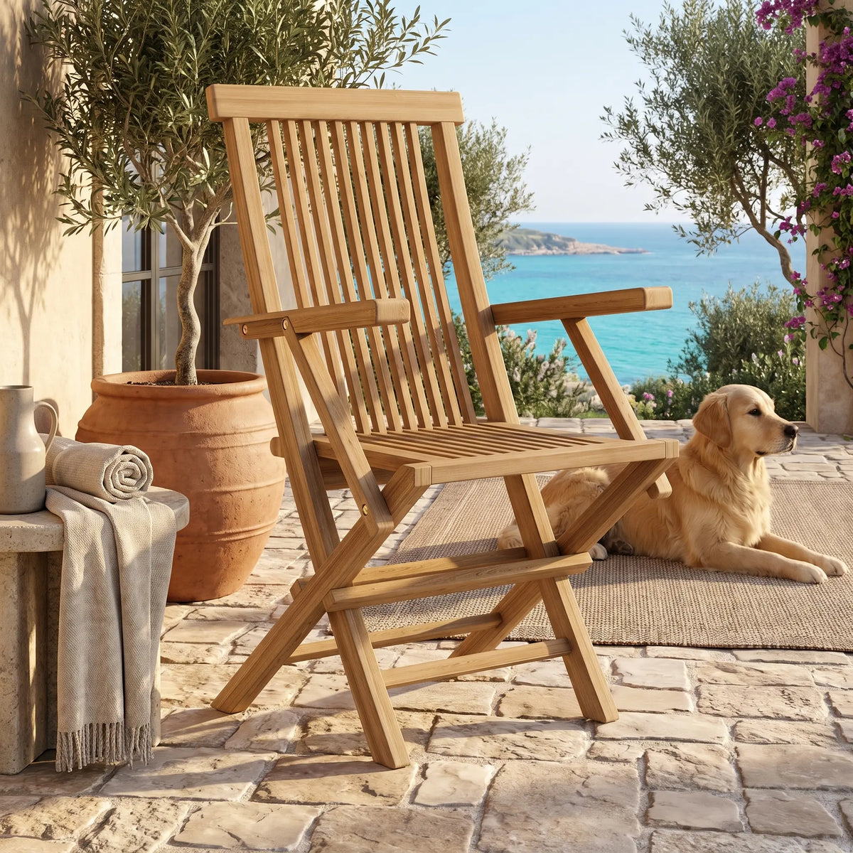 Anderson Teak Bristol Folding Armchair