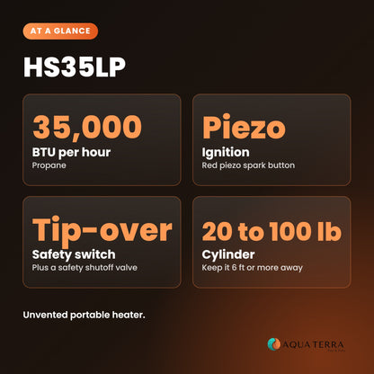 Heatstar HS35LP, at a glance specifications