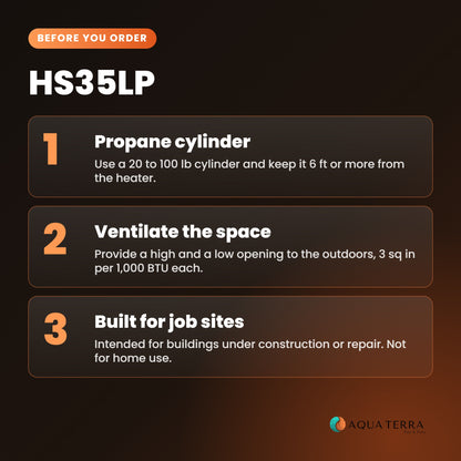 Heatstar HS35LP, before you order