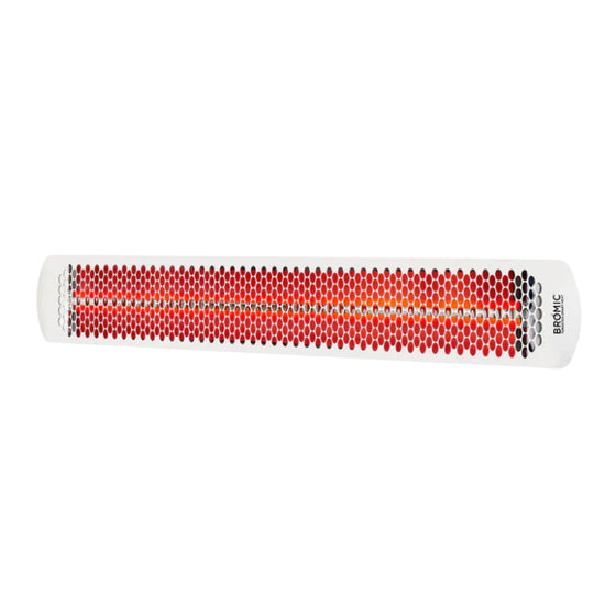 Bromic Tungsten Smart-Heat Electric Patio Heater, 6,000W, 277V, White, model BH0420045-2