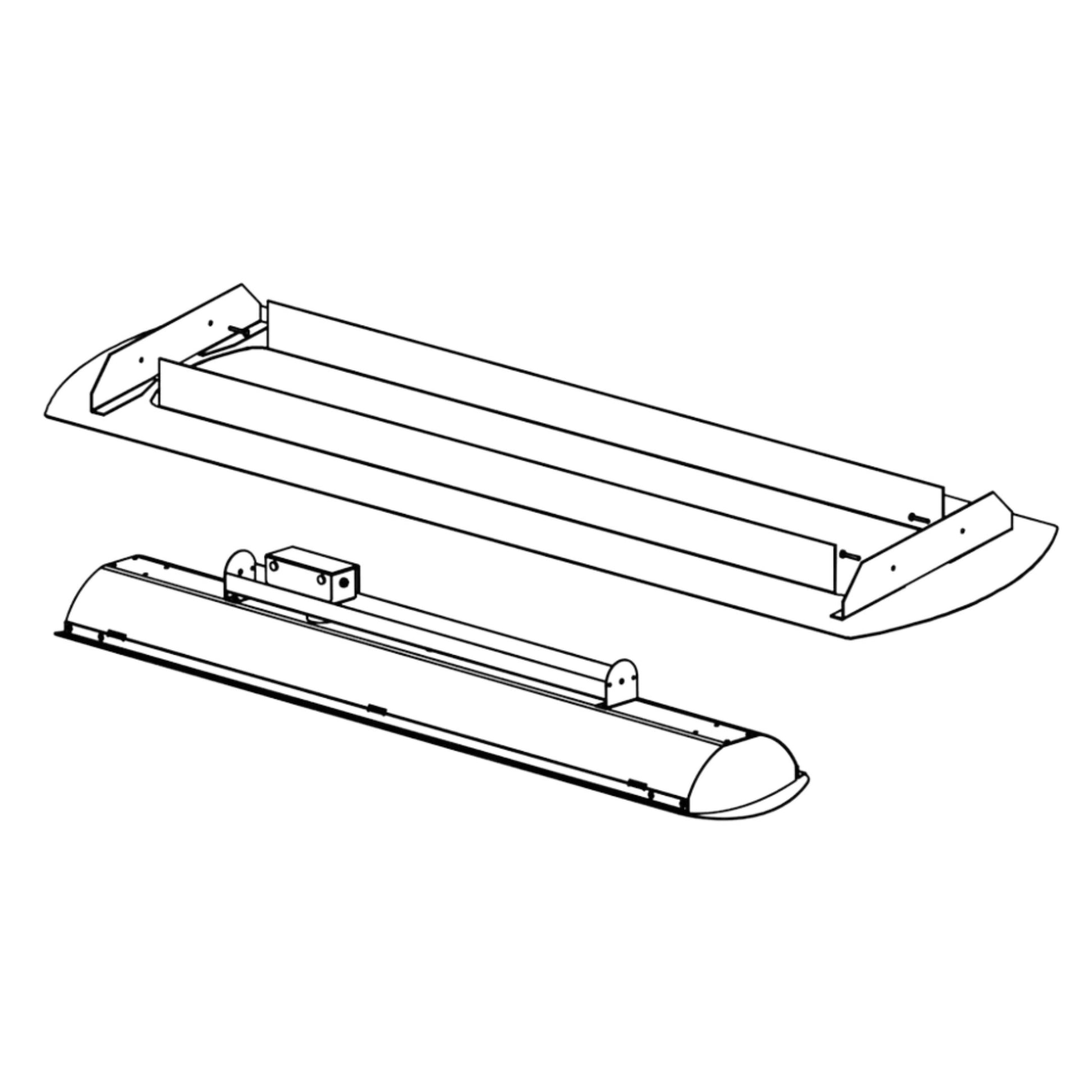 Bromic Bh8180010 Tungsten Smart Heat Electric Ceiling Recess Kit Ceiling Recess Kits