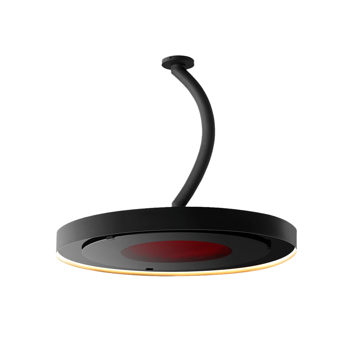 Bromic Eclipse Smart-Heat Ceiling Mount Pole, 24 inch, Curved, model BH3230004