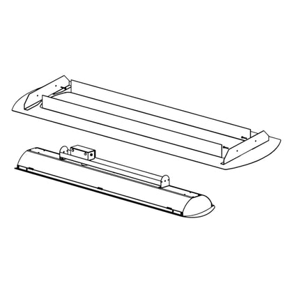 Bromic Tungsten Smart-Heat Electric Ceiling Recess Kit, 2,000W/4,000W, Black, model BH8180010, view 2