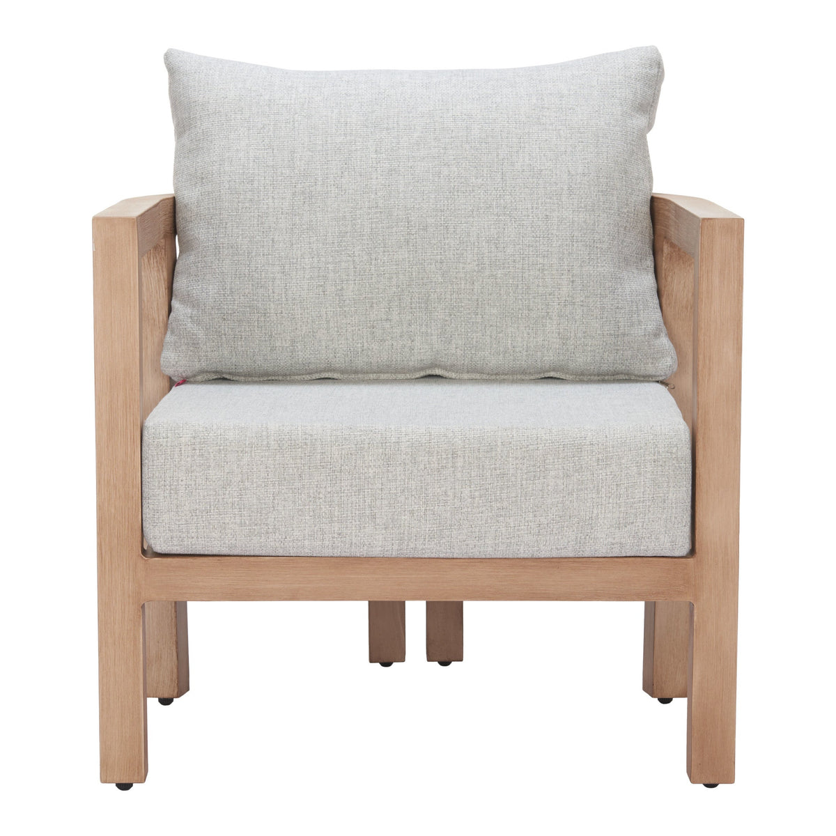 Leto Outdoor Patio Armchair, Gray