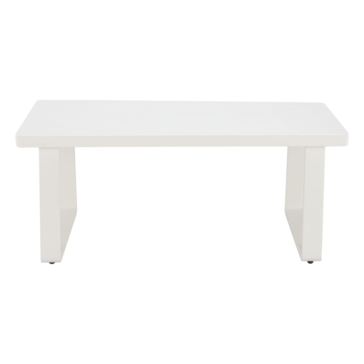 Welt Outdoor Patio Coffee Table, White