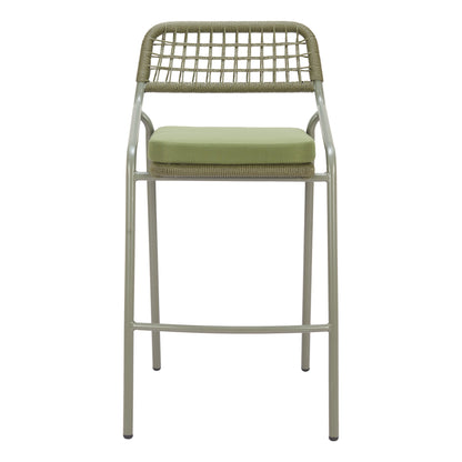 Rio Outdoor Patio Barstool, Set of 2, Green