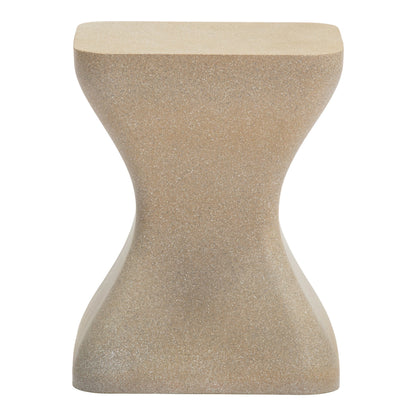 Mura Outdoor Patio Side Table, Taupe