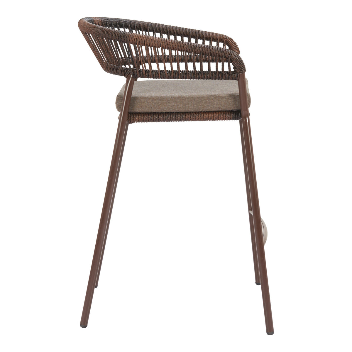 Skye Outdoor Patio Barstool, Set of 2, Brown