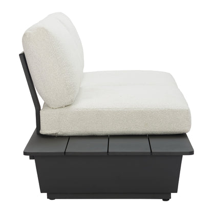 Tien Outdoor Patio Left Facing Loveseat, Beige