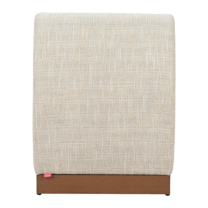 Christy Outdoor Patio Armless Chair, Beige
