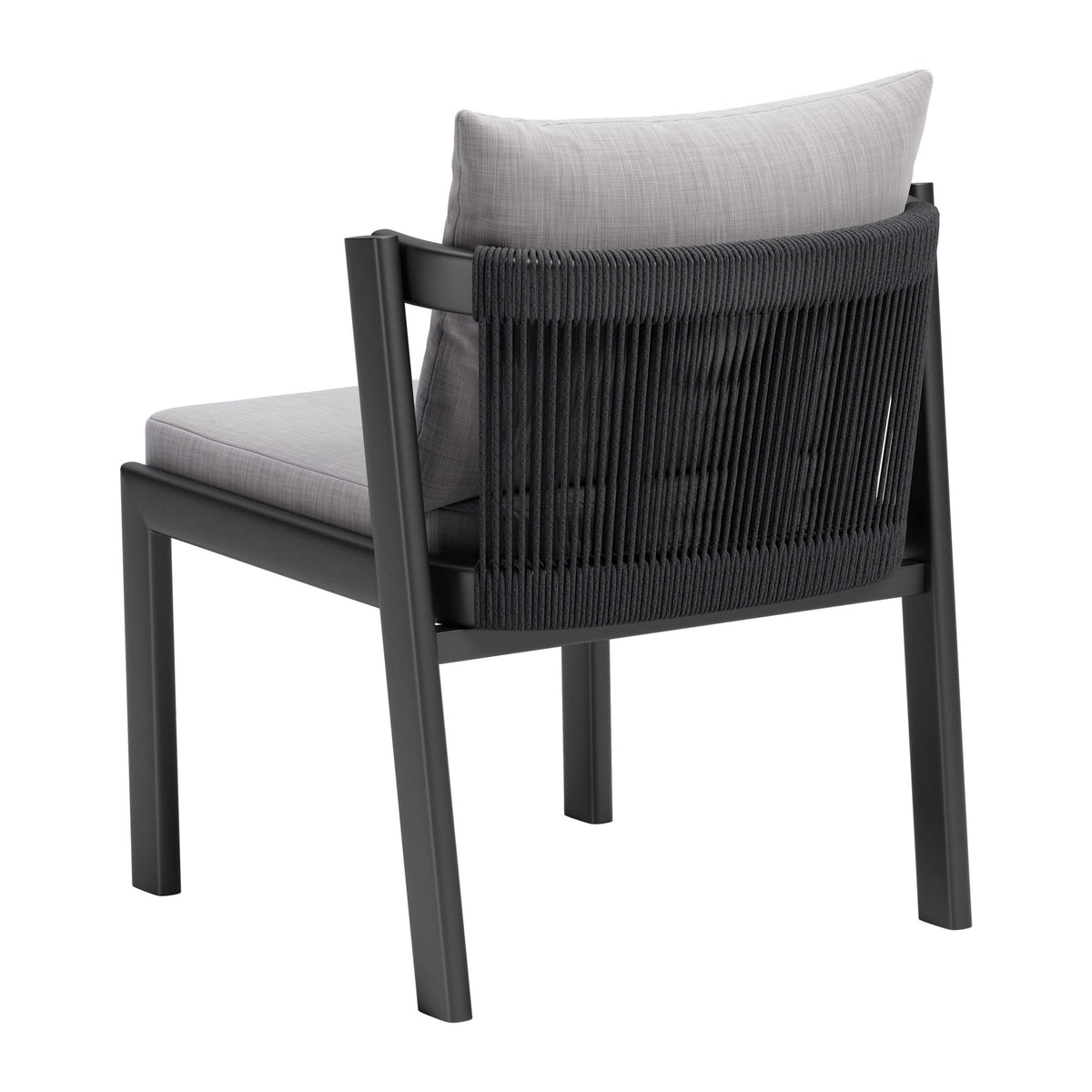 Horizon Outdoor Patio Dining Chair, Set of 2, Gray