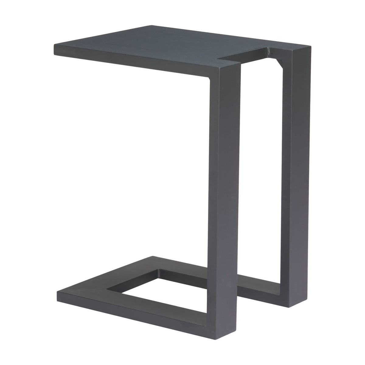 Tudi Outdoor Patio Side Table, Black