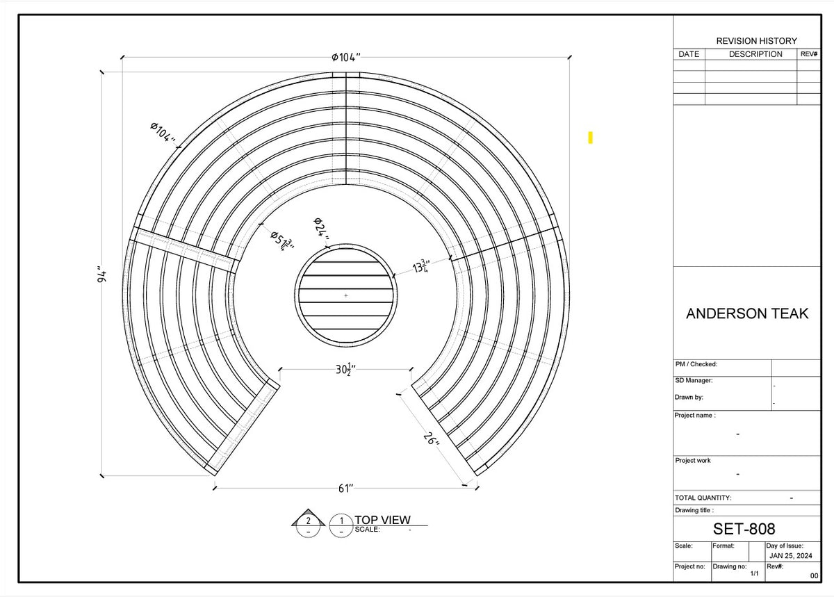 Anderson Teak Circular Modular Deep Seating Set
