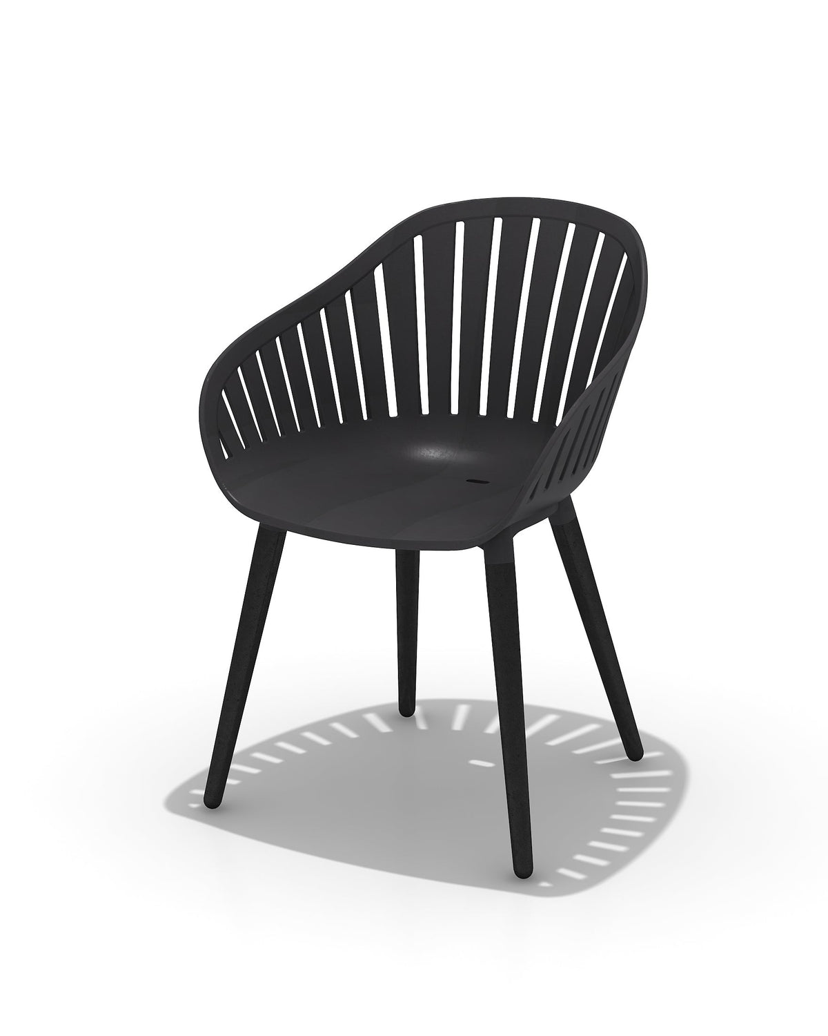 LifestyleGarden Nassau Resin and Aluminum Outdoor Dining Chairs, Set of 4