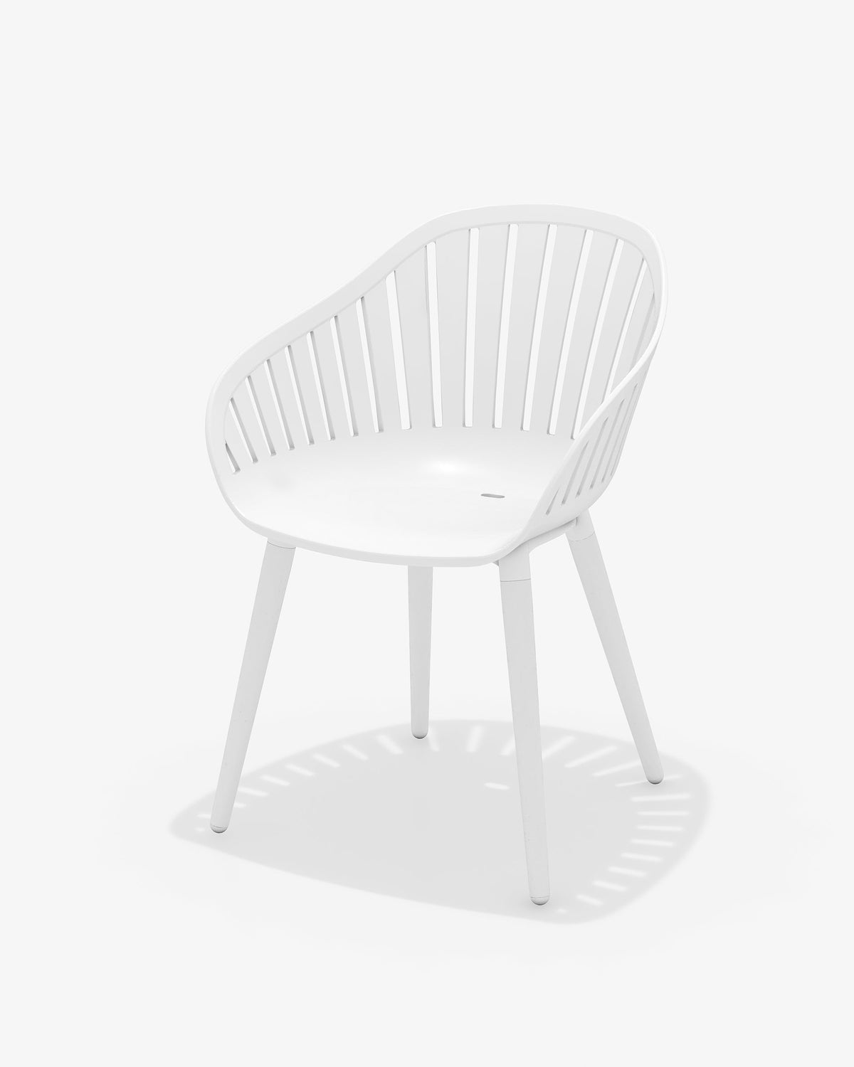 LifestyleGarden Nassau Resin and Aluminum Outdoor Dining Chairs, Set of 4