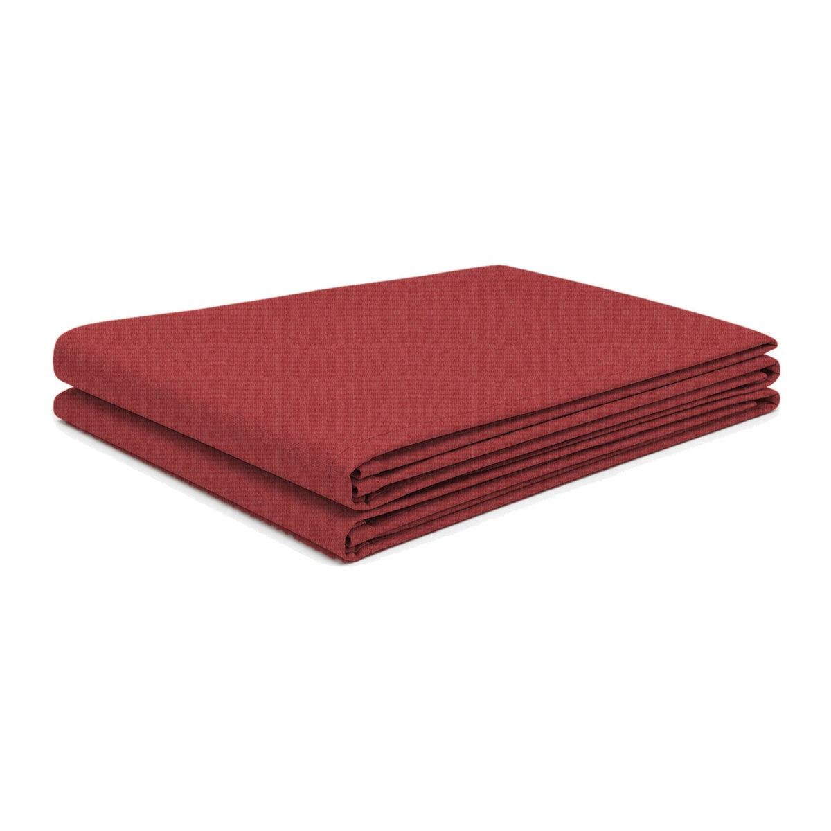 Tara Shade DeLux replacement canopy folded, in Paprika, shown on a white background
