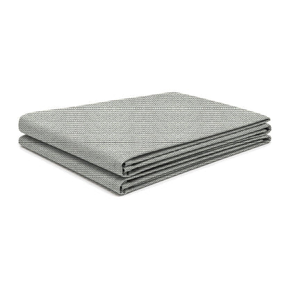 Tara Shade DeLux replacement canopy folded, in Pearl Onyx, shown on a white background