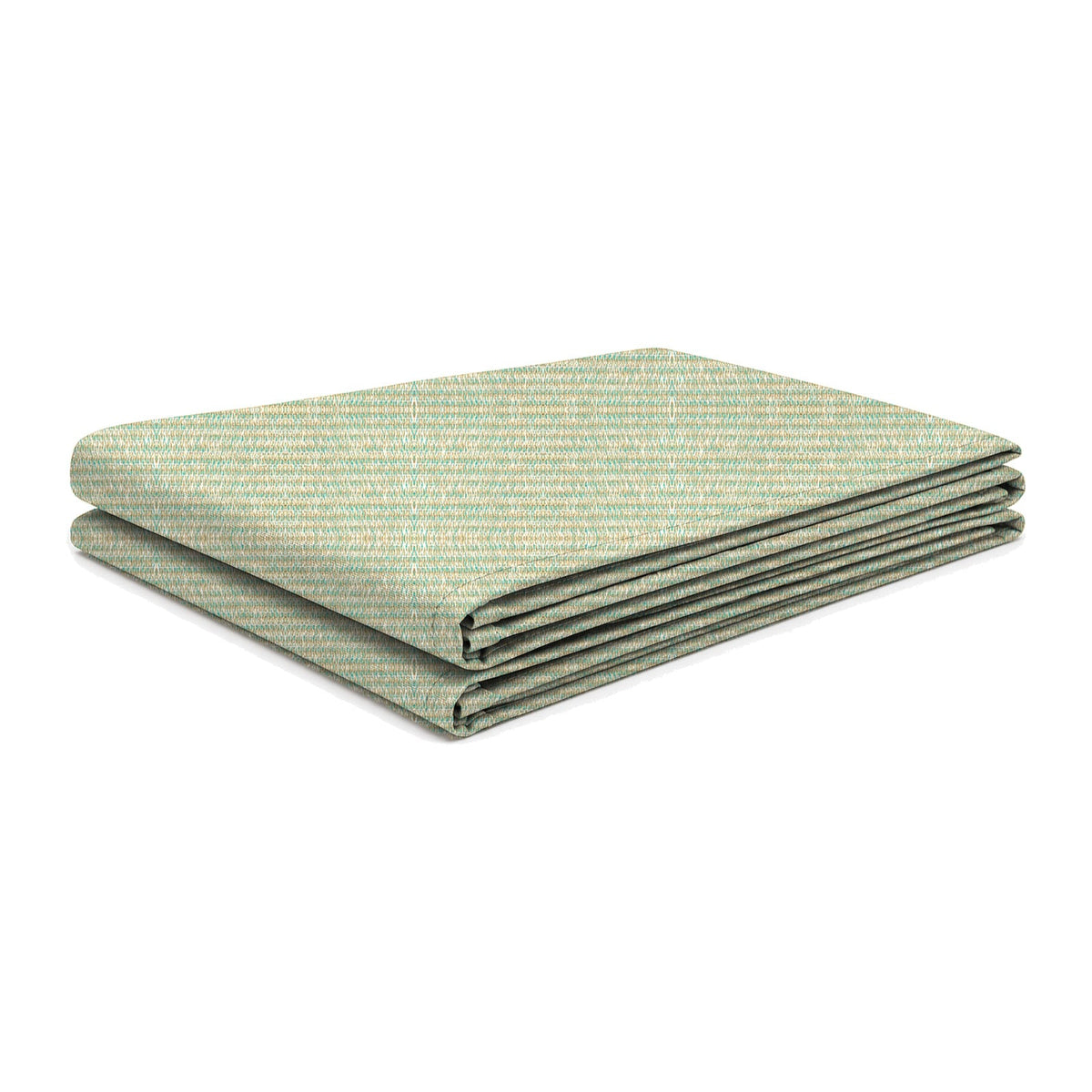 Tara Shade DeLux replacement canopy folded, in Pistachio, shown on a white background