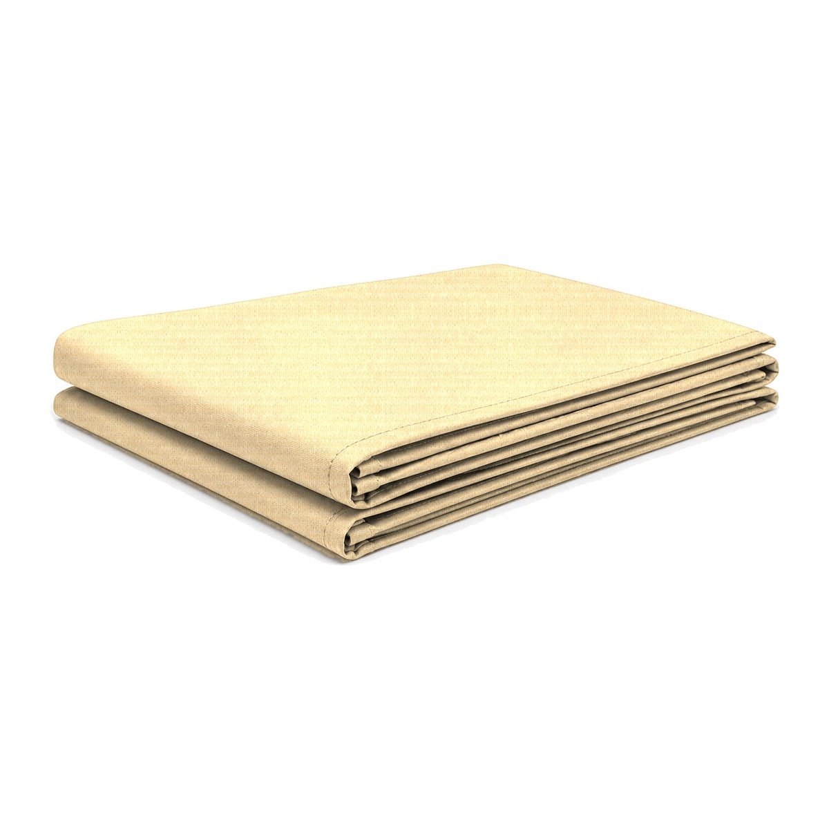 Tara Shade DeLux replacement canopy folded, in Wheat, shown on a white background