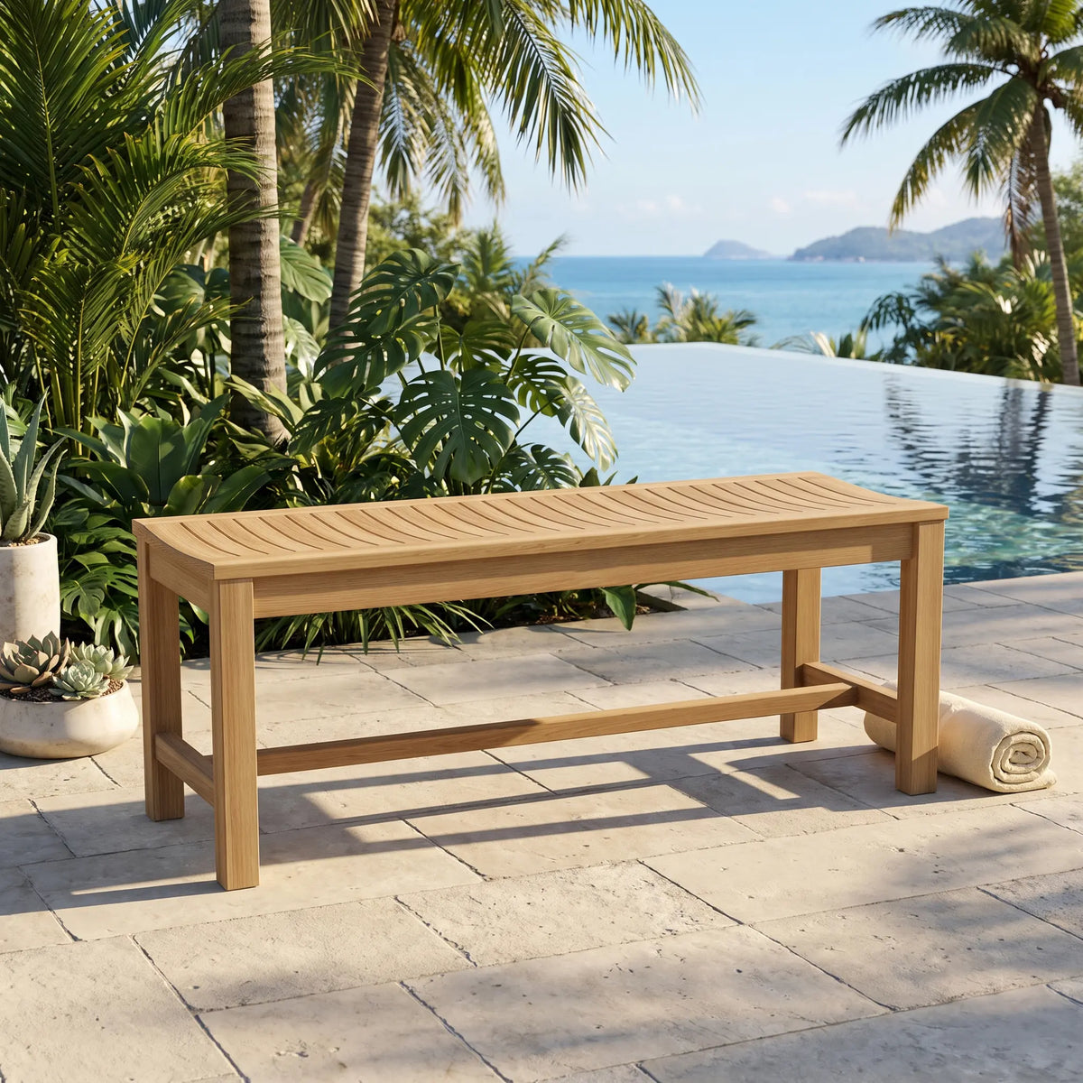 Anderson Teak Casablanca 2-Seater Backless Bench