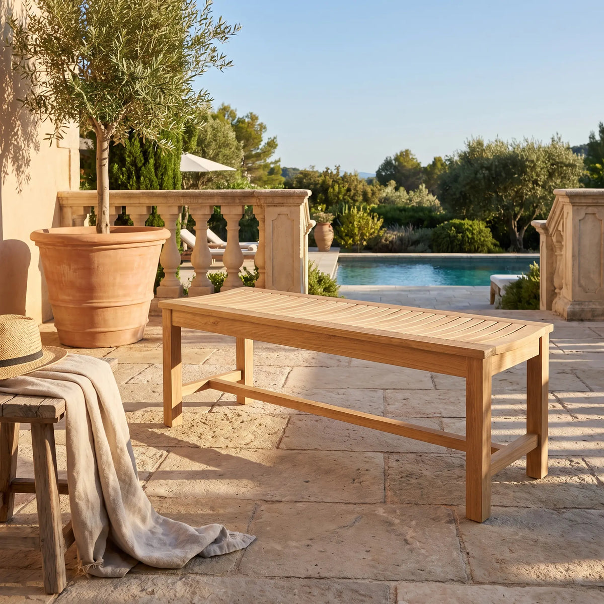 Anderson Teak Casablanca 3-Seater Backless Bench