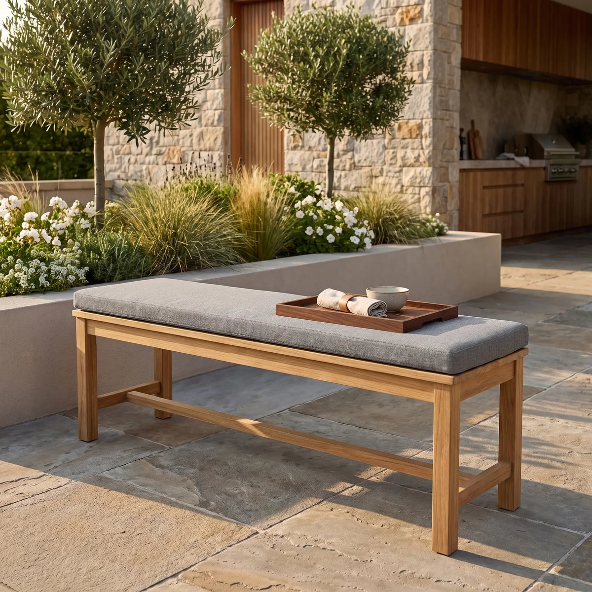 Anderson Teak Casablanca 3-Seater Backless Bench