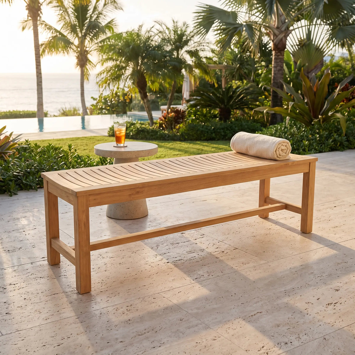 Anderson Teak Casablanca 3-Seater Backless Bench