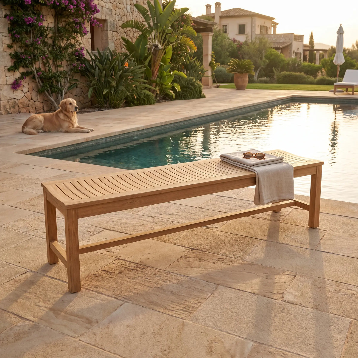 Anderson Teak Casablanca 4-Seater Bench