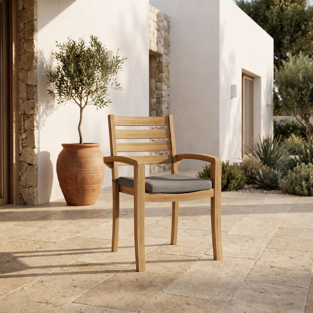 Anderson Teak Catalina Stackable Armchair (Fully Built & 4 pcs in a box)