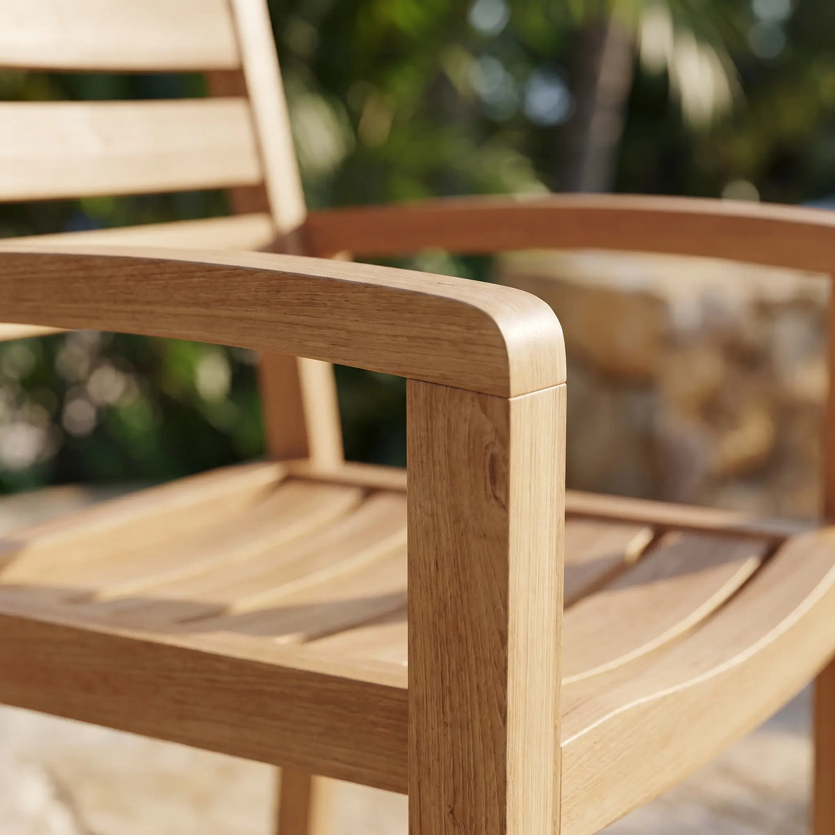 Anderson Teak Catalina Stackable Armchair (Fully Built & 4 pcs in a box)