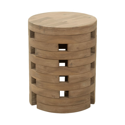 Mado Outdoor Patio Side Table, Natural