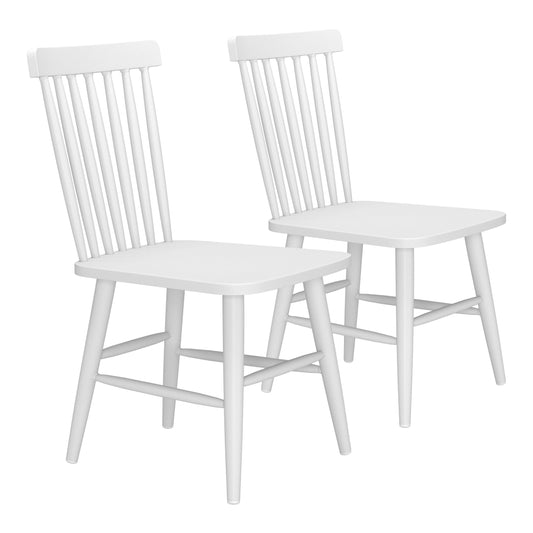 Zeilen Outdoor Patio Dining Chair, Set of 2, White