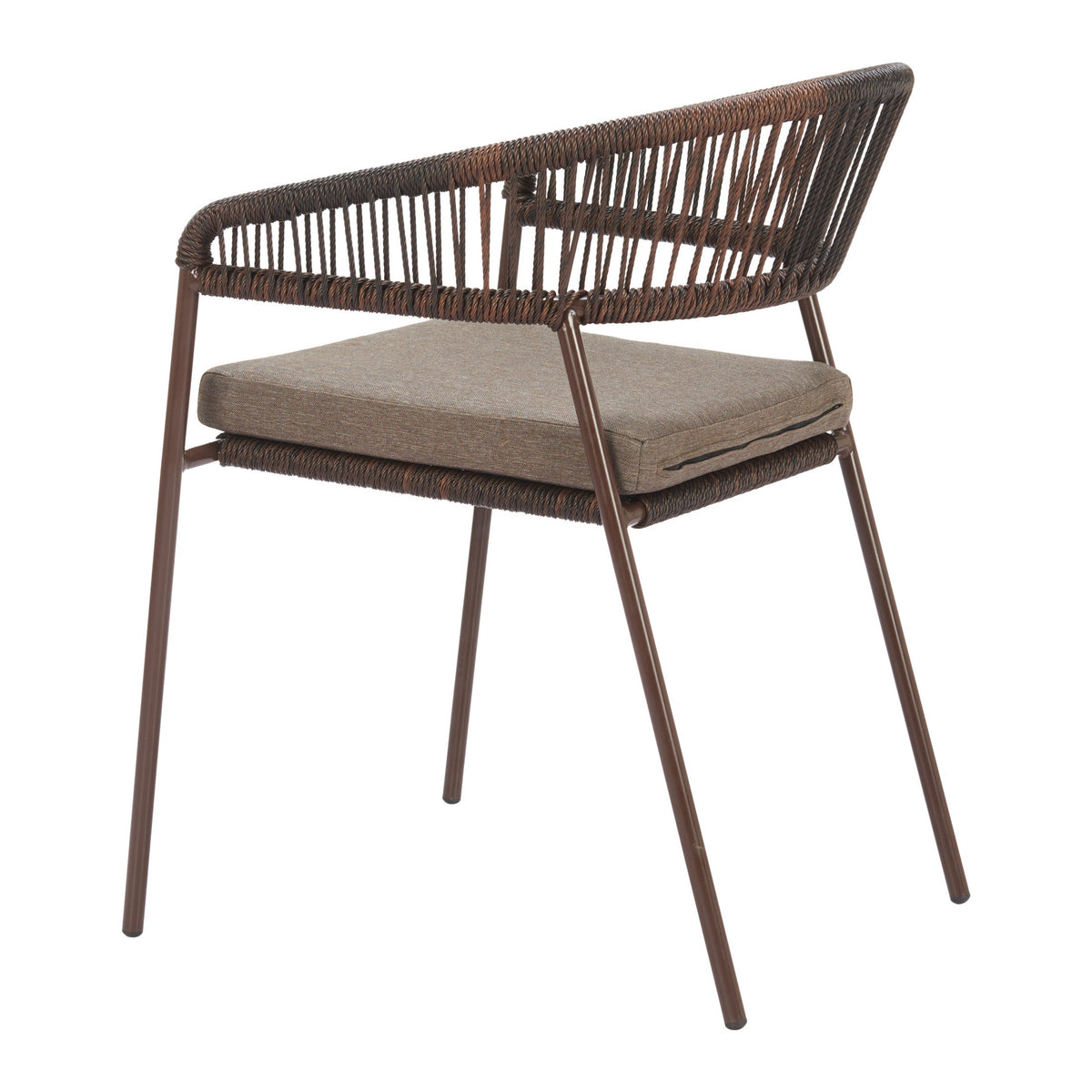 Skye Outdoor Patio Dining Chair, Set of 2, Brown