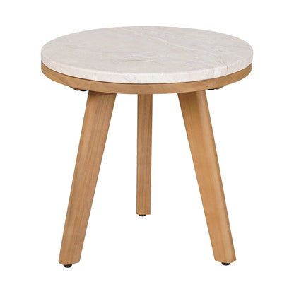 Siro Outdoor Patio Side Table, Natural