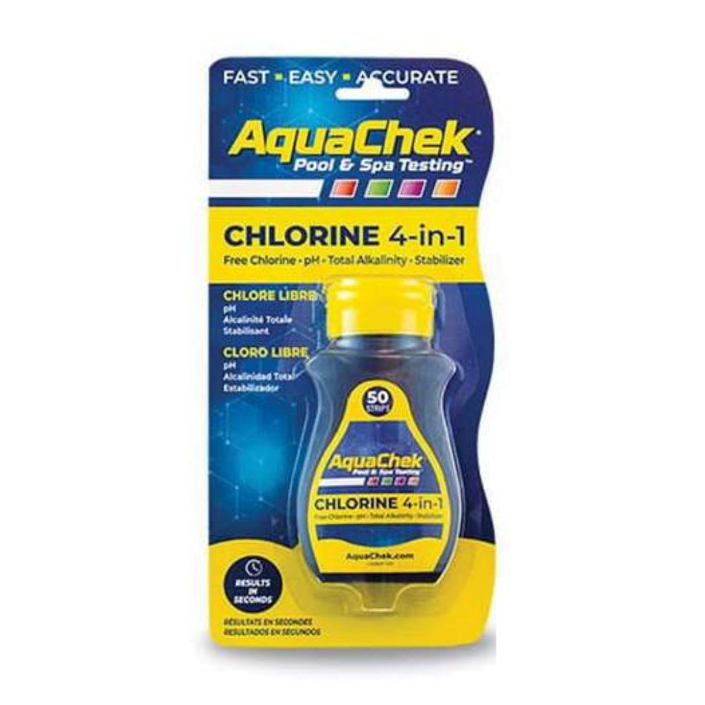 AquaChek Yellow Chlorine 4-Way Test Strips | 511244A