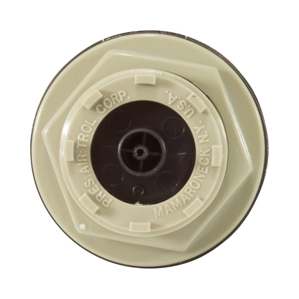 Chrome PresAir Push Button Air Actuator for pools and spas – sleek & durable.