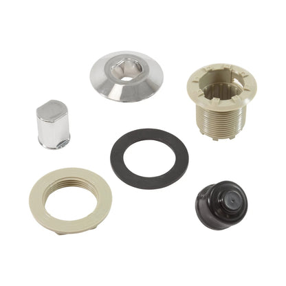 Chrome PresAir Push Button Air Actuator for pools and spas – sleek & durable.