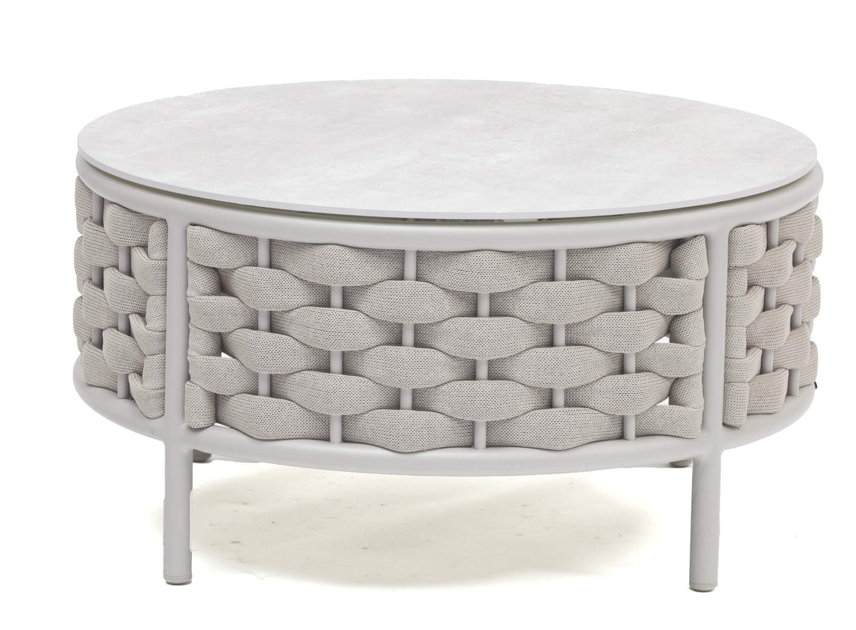 COUTURE Jardin Loop Round Coffee Table in Greige