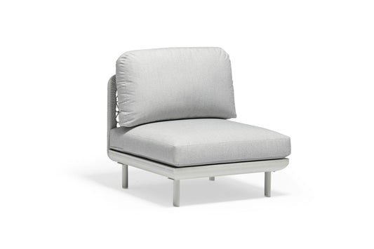 COUTURE Jardin Club Armless Chair in Light Grey