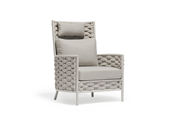 COUTURE Jardin Loop Highback Armchair in Greige