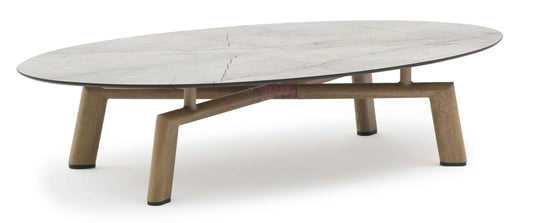 COUTURE Jardin Lounge Oval Coffee Table in Oak