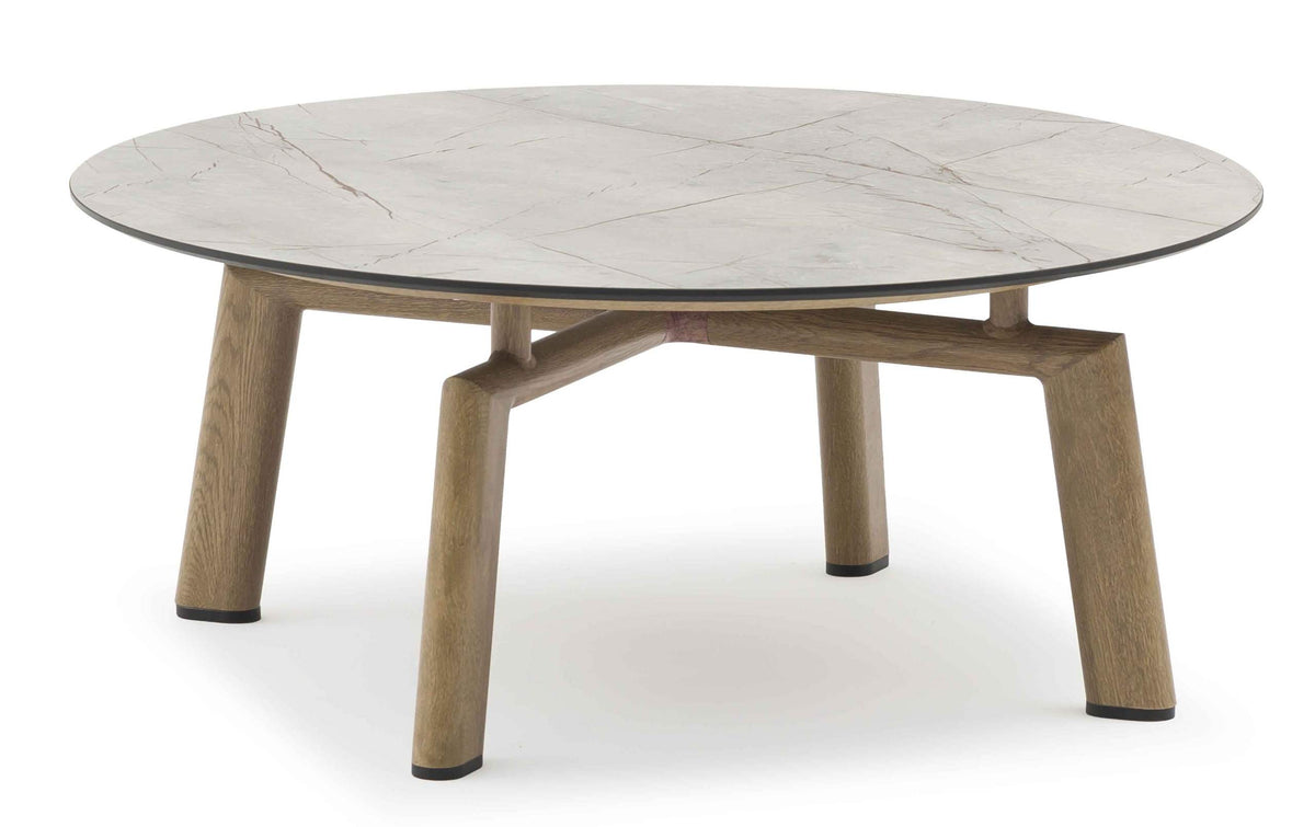 COUTURE Jardin Lounge Round Coffee Table in Oak