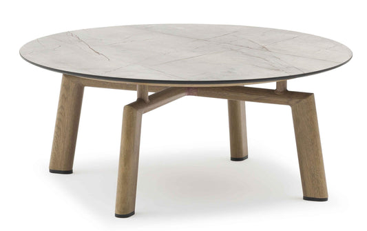 COUTURE Jardin Lounge Round Coffee Table in Oak