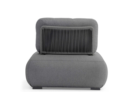 COUTURE Jardin Olala Armless Chair in Anthracite