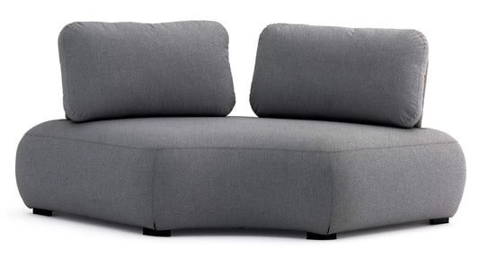 COUTURE Jardin Olala Curved Corner Sofa in Anthracite