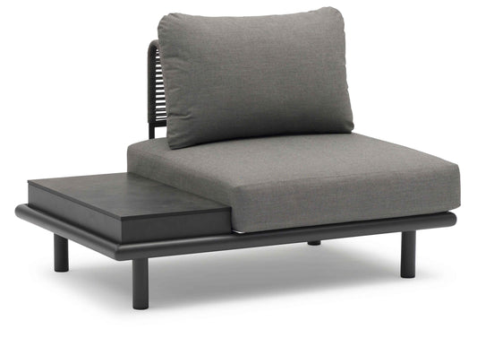 COUTURE Jardin Play Armless Chair with Side Table in Anthracite